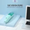 Tông Đơ Cắt Tóc Cho Bé Kichilachi Chấn Viền, Máy Cắt Tóc Trẻ Em Có Chức Năng Hút Tóc Tự Động - Hình ảnh 5