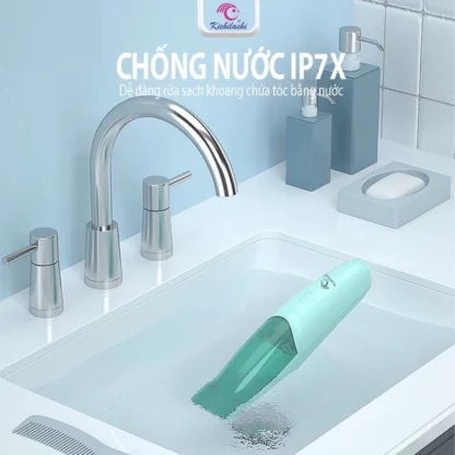 Tông Đơ Cắt Tóc Cho Bé Kichilachi Chấn Viền, Máy Cắt Tóc Trẻ Em Có Chức Năng Hút Tóc Tự Động - Hình ảnh 4
