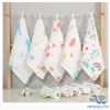 Khăn xô sữa cho bé 6 lớp set 5 khăn sữa Manny mềm mại nhiều họa tiết - Hình ảnh 2