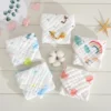 Khăn xô sữa cho bé 6 lớp set 5 khăn sữa Manny mềm mại nhiều họa tiết - Hình ảnh 3