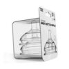 Núm ti silicon cổ rộng, thay thế bình como, kichilachi, fatz, hộp 2 núm, có tách lẻ, sản xuất Hàn Quốc - Hình ảnh 4