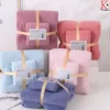Set 2 Khăn tắm lông cừu siêu mềm, siêu thấm hút
