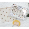 Hộp 5 khăn sữa cho bé 2 lớp chất vải Muslin Organic cao cấp, mềm mịn, thấm hút tốt, an toàn cho trẻ KT 30x30cm - Hình ảnh 3