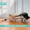 Xe đẩy cho bé M9 gấp gọn 2 chiều 3 tư thế nằm ngả sâu có bàn ăn dặm cho bé - Hình ảnh 5