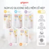 Núm vú cổ hẹp silicone siêu mềm Pigeon (2 cái/vỉ) - Hình ảnh 9