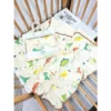 Khăn đa năng / khăn tắm JUBON chất muslin viền sò 4 lớp dày dặn, Hàng kèm túi xách xịn xò cho bé sơ sinh - Hình ảnh 6