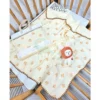 Khăn đa năng / khăn tắm JUBON chất muslin viền sò 4 lớp dày dặn, Hàng kèm túi xách xịn xò cho bé sơ sinh - Hình ảnh 3