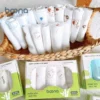 Hộp 5 Khăn Sữa Boona Sợi Tre 2 Lớp Bản Màu Trơn Mềm Mịn - An Toàn Cho Làn Da Của Bé - Hình ảnh 6