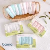 Hộp 5 Khăn Sữa Boona Sợi Tre 2 Lớp Bản Màu Trơn Mềm Mịn - An Toàn Cho Làn Da Của Bé - Hình ảnh 4