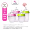 Bình Sữa Silicon Kichilachi Siêu Mềm Chống Sặc Cho Bé 150-250ml [KÈM NÚM TI]