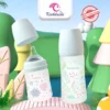 Bình Sữa Cho Bé Kichilachi,chất Liệu Thủy Tinh Tráng Silicon Siêu Nhẹ 150ml/240ml [KÈM NÚM TI] - Hình ảnh 5
