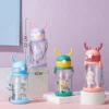 Bình Tập Uống Nước Chống Sặc Cho Bé JYoohome Có Ống Hút Bình Nước Trẻ Em Có Tay Cầm Dây Đeo