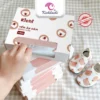 Yếm giấy ăn dặm dùng 1 lần KICHI, PURE WOOD cho bé . Yếm giấy 3 lớp thấm hút tốt tiện dụng, vệ sinh