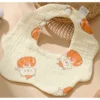 Yếm Cotton nguyên chất cho bé 0-1 tuổi Tạp dề ăn nhẹ có thể giặt được cho bé sơ sinh Yếm - Hình ảnh 3