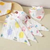 Yếm Xô Sữa Tam Giác 6 Lớp Set 5 Chiếc Mềm Mại Cho Bé Nhiều Họa Tiết Dễ Thương - Hình ảnh 5
