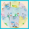 Túi 10 Áo sơ sinh cotton cao cấp JOU | Mẫu Tay Dài Cài Lệch Màu - Hình ảnh 3