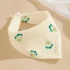 Set 5 Khăn Yếm Xô 6 Lớp Oganic Màu Kem 2 Cúc Bấm, Nhiều Mẫu - Hình ảnh 7