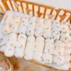 Bộ Gối Chặn Xô Sơ Sinh Taco Xô Muslin Ruột Bông Tự Nhiên Siêu Mềm Mại Chống Giật Mình Cho Bé Sơ Sinh