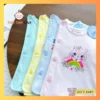 Túi 10 Áo sơ sinh cotton cao cấp JOU | Mẫu Tay Dài Cài Lệch Màu - Hình ảnh 4