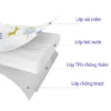 Tấm lót chống thấm xốp Top kids 3 lớp (50x70cm), (80x100cm) họa tiết xinh dễ thương (mẫu mới) - Hình ảnh 3