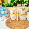 Set bộ 3 Cốc tập uống, chén nhựa PP, Thìa silicon cho bé tập ăn Kichilachi, không BPA, dùng được trong lò vi sóng - Hình ảnh 4