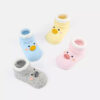 Lố 12 đôi vớ tất thú sơ sinh – mẫu 12 thú sọc thun Cotton Có Chống Trượt Xinh xắn cho bé - Hình ảnh 6