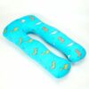 Gối ôm chữ U cho bà mẹ bầu vải cotton Hàn Quốc - Hình ảnh 5